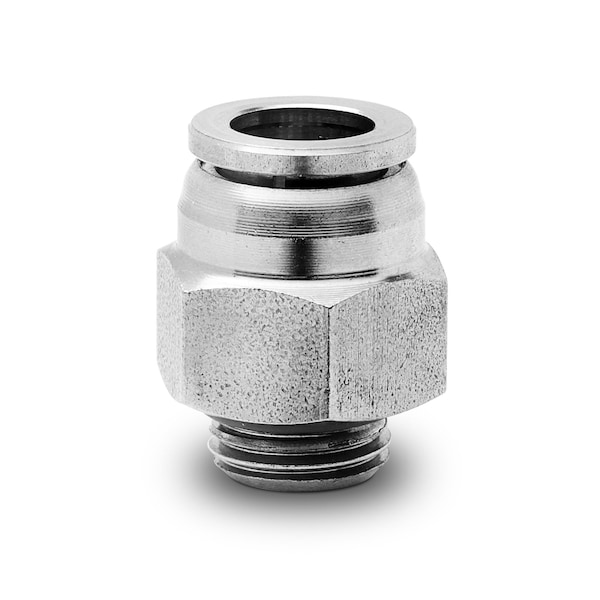 Camozzi #X6512 6-1/4, Push In Fitting- Male Stud, 6MM Tube-1/4 Thread X6512 6-1/4 - main